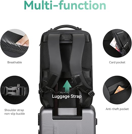 MARK RYDEN Business Backpack for Men, Waterproof High Tech Backpack with Sport Car Shape Design and USB Charging Port Attarify Attarify attarif.store.