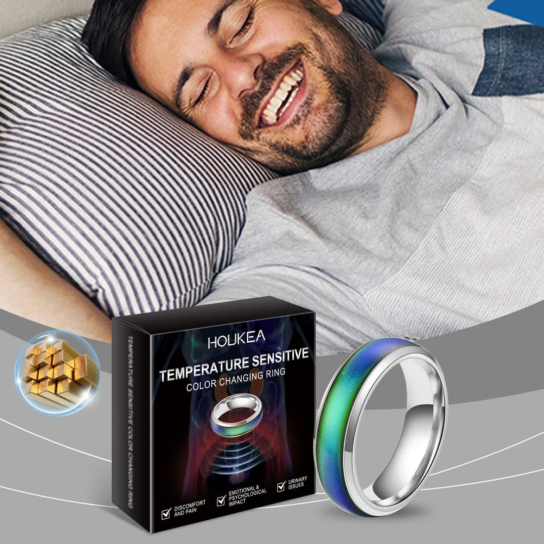 Color Changing Ring Portable Fashion Men Attarify Attarify attarify.store.